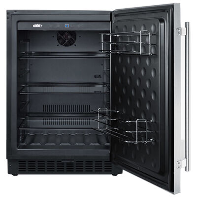 Summit 24" Chrome Rack Door Storage Shelving Kit for Refrigerators | SHELFKIT627