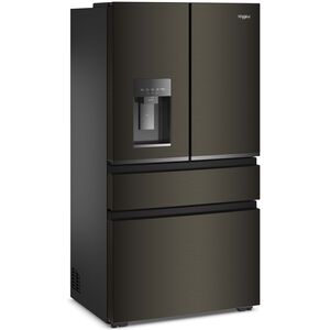 Whirlpool 36 in. 21.9 cu. ft. Smart Counter Depth 4-Door French Door Refrigerator with Ice & Water Dispenser - Black Stainless, , hires