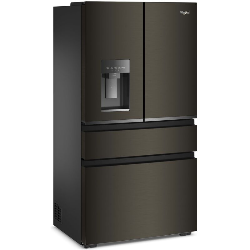 Whirlpool 36 in. 21.9 cu. ft. Smart Counter Depth 4-Door French Door Refrigerator with Ice & Water Dispenser - Black Stainless, , hires