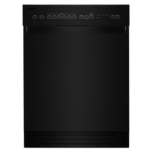 Whirlpool 24 in. Built-In Dishwasher with Front Control, 51 dBA Sound Level, 12 Place Settings & 6 Wash Cycles - Black, Black, hires