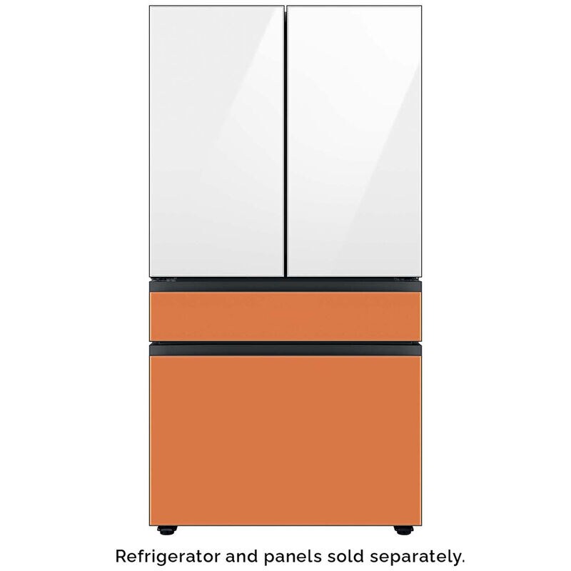 Samsung BESPOKE 4-Door French Door Top Panel for Refrigerators - White Glass, , hires