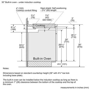 Bosch Benchmark 30 in. 4-Burner Smart Induction Cooktop with Power Burner - Black, , hires