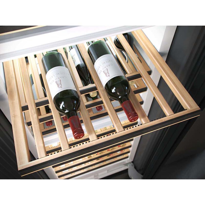 Miele MasterCool Series 24 in. Built-in Smart Wine Conditioning Unit with Wood Racks, Multi-Temperature Zones & 77 Bottle Capacity - Stainless Steel, , hires