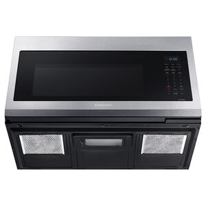 Samsung 30 in. 1.7 cu. ft. 950W Smart Over-the-Range Microwave with 300 CFM & Convection Cooking - Stainless Steel, Stainless Steel, hires