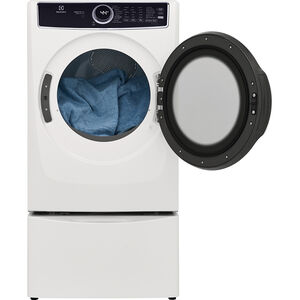 Electrolux 500 Series 27 in. 8.0 cu. ft. Stackable Electric Dryer with Predictive Dry, Instant Refresh, Perfect Steam & Sanitize Cycle - White, White, hires