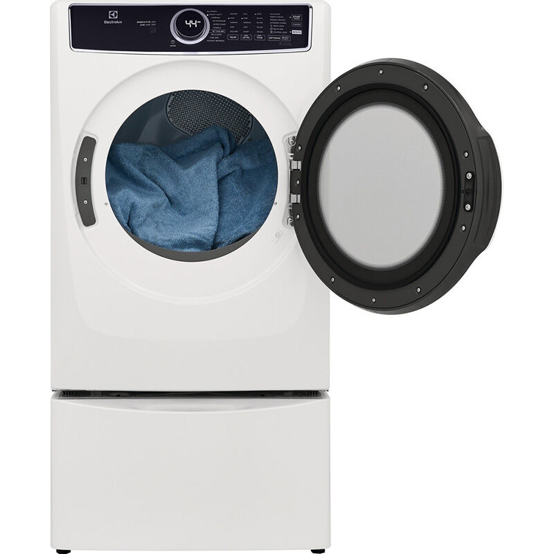 Electrolux 500 Series 27 in. 8.0 cu. ft. Stackable Electric Dryer with Predictive Dry, Instant Refresh, Perfect Steam & Sanitize Cycle - White, White, hires