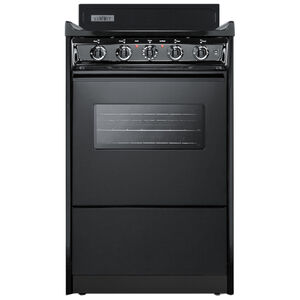 Summit 20 in. 2.4 cu. ft. Electric Range with Coil Burners - Black, , hires