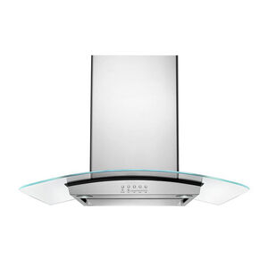 Whirlpool 30 in. Convertible Chimney Style Range Hood with 400 CFM, 3 Fan Speeds & 2 LED Lights - Stainless Steel, , hires