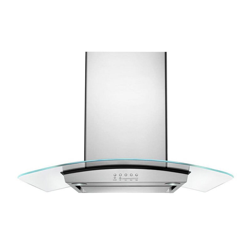 Whirlpool 30 in. Convertible Chimney Style Range Hood with 400 CFM, 3 Fan Speeds & 2 LED Lights - Stainless Steel, , hires