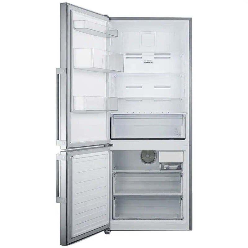 Summit Thin Line Series 28 in. 13.8 cu. ft. Counter Depth Bottom Freezer Refrigerator with Ice Maker - Stainless Steel, , hires