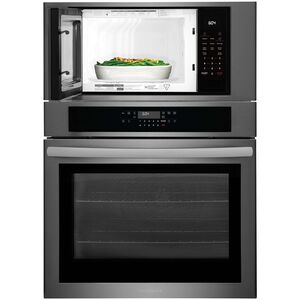 Frigidaire 30 in. 6.9 cu. ft. Electric Microwave/Wall Oven Combo with Standard Convection & Sensor Cooking - Black Stainless Steel, , hires