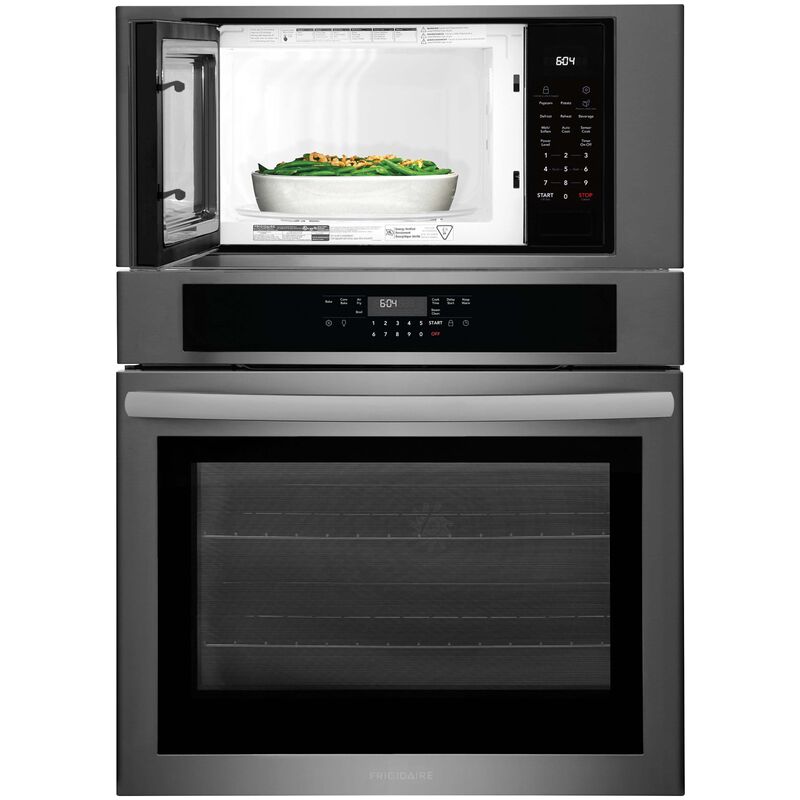 Frigidaire 30 in. 6.9 cu. ft. Electric Microwave/Wall Oven Combo with Standard Convection & Sensor Cooking - Black Stainless Steel, , hires
