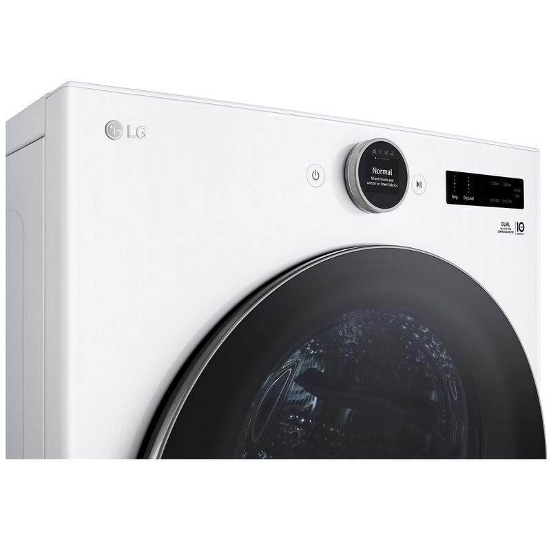 LG 27 in. 7.8 cu. ft. Smart Stackable Ventless Electric Dryer with Heat Pump & Sensor Dry - White, , hires