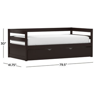 Hillsdale Furniture Caspian Twin Size Daybed with Trundle - Chocolate, , hires