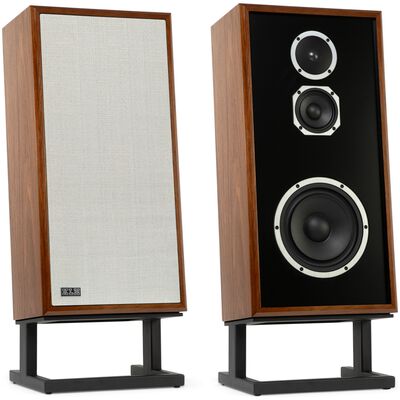KLH Model Four 8" Three-Way Acoustic Suspension Loudspeaker System - English Walnut | KMS-400-WLN
