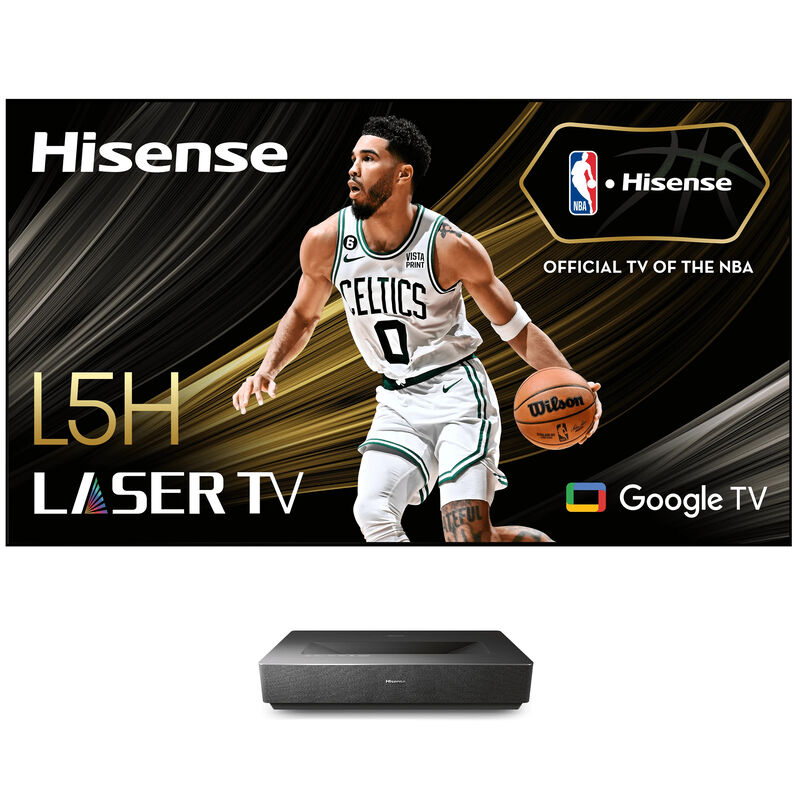 Hisense L5H 2700-Lumen UHD 4K Ultra Short-Throw Laser Smart Home Theater Projector with 120" ALR Screen, , hires