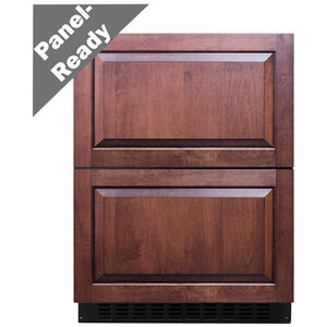 Summit 24 in. 3.1 cu. ft. Double Refrigerator Drawers - Custom Panel Ready, , hires