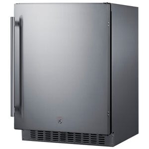 Summit 24 in. 3.1 cu. ft. Undercounter Refrigerator - Stainless Steel, , hires