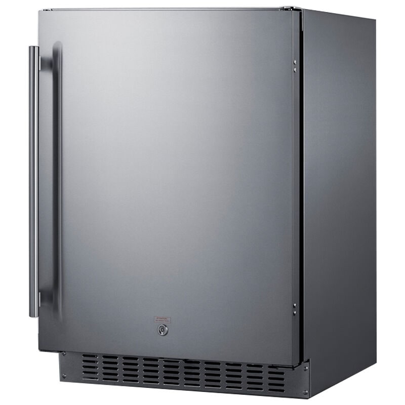 Summit 24 in. 3.1 cu. ft. Undercounter Refrigerator - Stainless Steel, , hires
