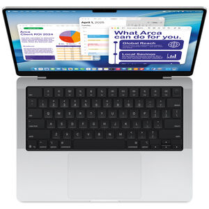 Apple MacBook Pro (2025) 14 in. Notebook with Apple Intelligence, Apple M5 10-Core CPU, M5 10-Core GPU, 16 GB RAM, 512 GB SSD, up to 24 Hrs. of Battery Life & Mac OS - Silver, , hires