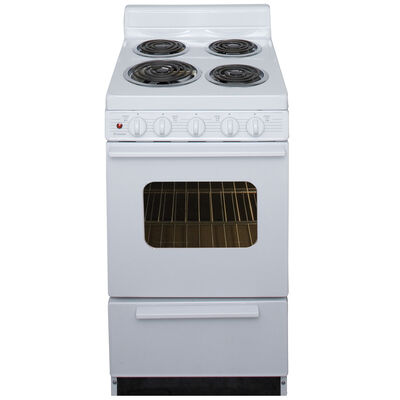 Premier 20 in. 2.4 cu. ft. Electric Range with Coil Burners - White | EAK200OP