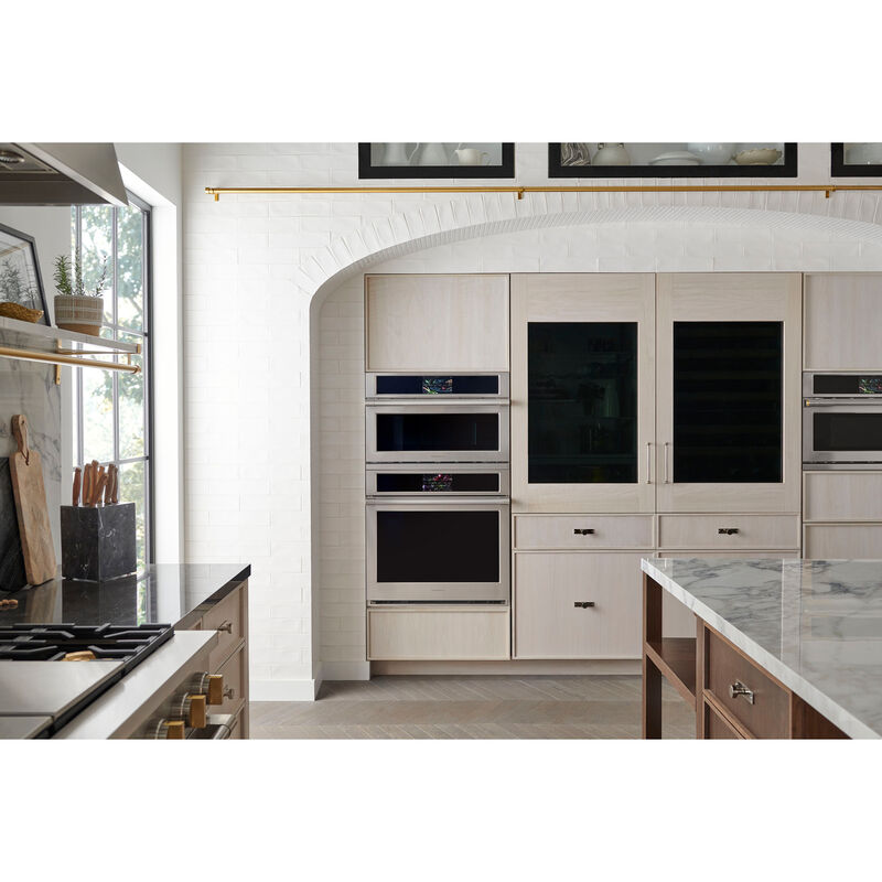 Monogram Statement Series 30 1.7 Cu. Ft. Electric Smart Wall Oven with  True European Convection u0026 Steam Clean - Stainless Steel | P.C. Richard u0026  Son