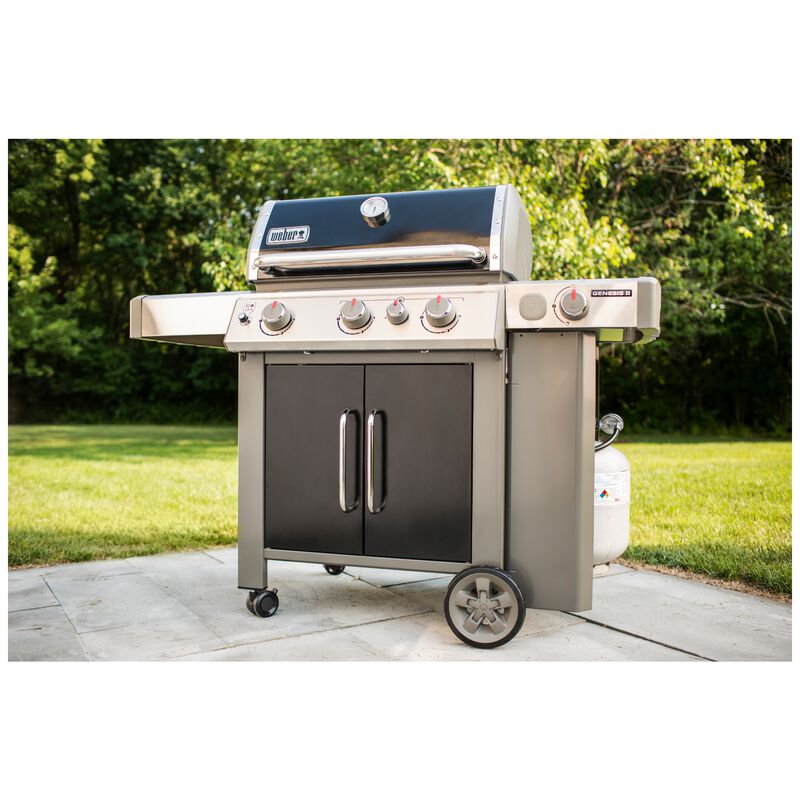 Weber Genesis II E-335 3-Burner Liquid Propane Gas Grill with Side Burner & Sear Burner - Black, , hires