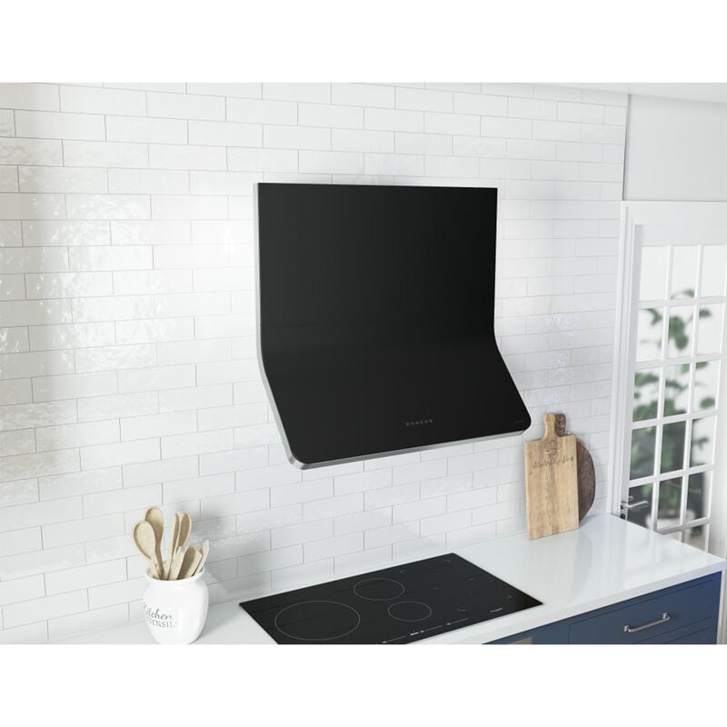 Zephyr Designer Collection 36 in. Convertible Unique Style Style Range Hood with 3 Fan Speeds & 6 LED Lights - Matte Black, , hires