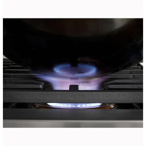 Cafe Commercial-Style 48 in. 6-Burner Natural Gas Rangetop with Simmer & Power Burners- Matte Black, Matte Black, hires