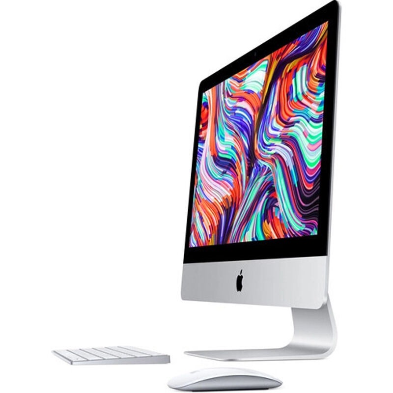 Apple iMac 21.5" (Mid 2020) with Retina 4K Display, Intel i5, 8GB RAM, 256GB SSD, AMD Radeon Pro 560 X, Mac OS Sierra - Silver, , hires