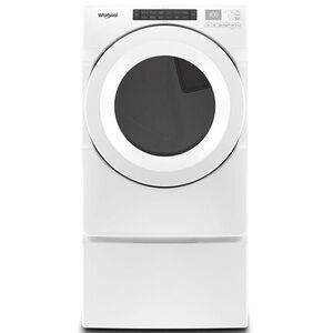 Whirlpool 27 in. 7.4 cu. ft. Stackable Long Vent Gas Dryer with Intuitive Controls, Sanitize Cycle & Sensor Dry - White, , hires
