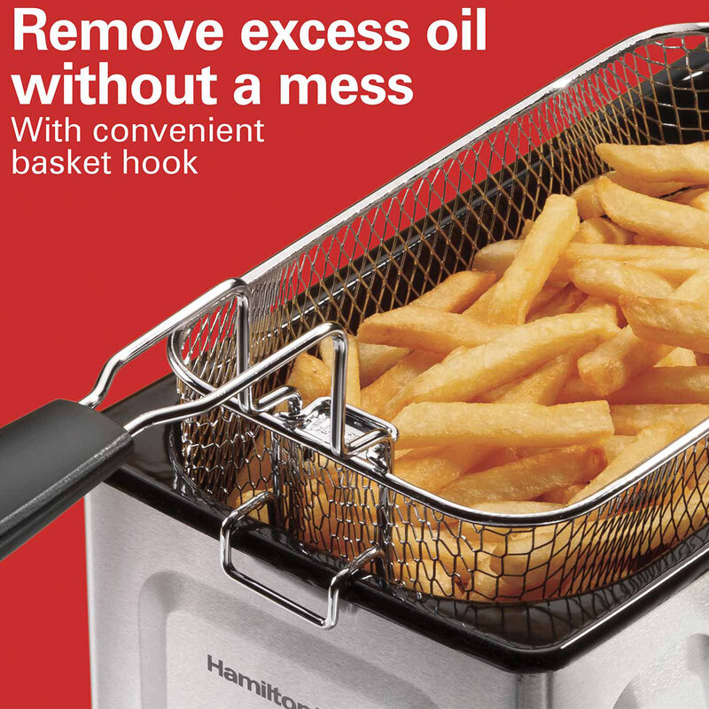 Hamilton Beach Deep Fryer with 12-Cup Oil Capacity & 8-Cup Food Capacity, , hires