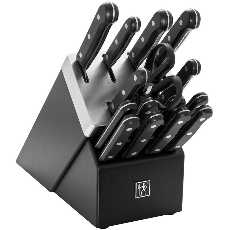 Henckels Solution 16-pc Self-Sharpening Knife Block Set - Black, , hires