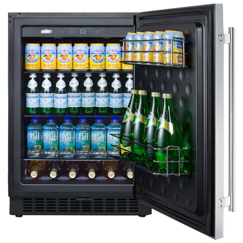 Summit 24" Chrome Rack Door Storage Shelving Kit for Refrigerators, , hires