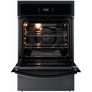 Frigidaire Gallery 24 in. 2.8 cu. ft. Steam Gas Single Wall Oven with True European Convection - Black, , hires