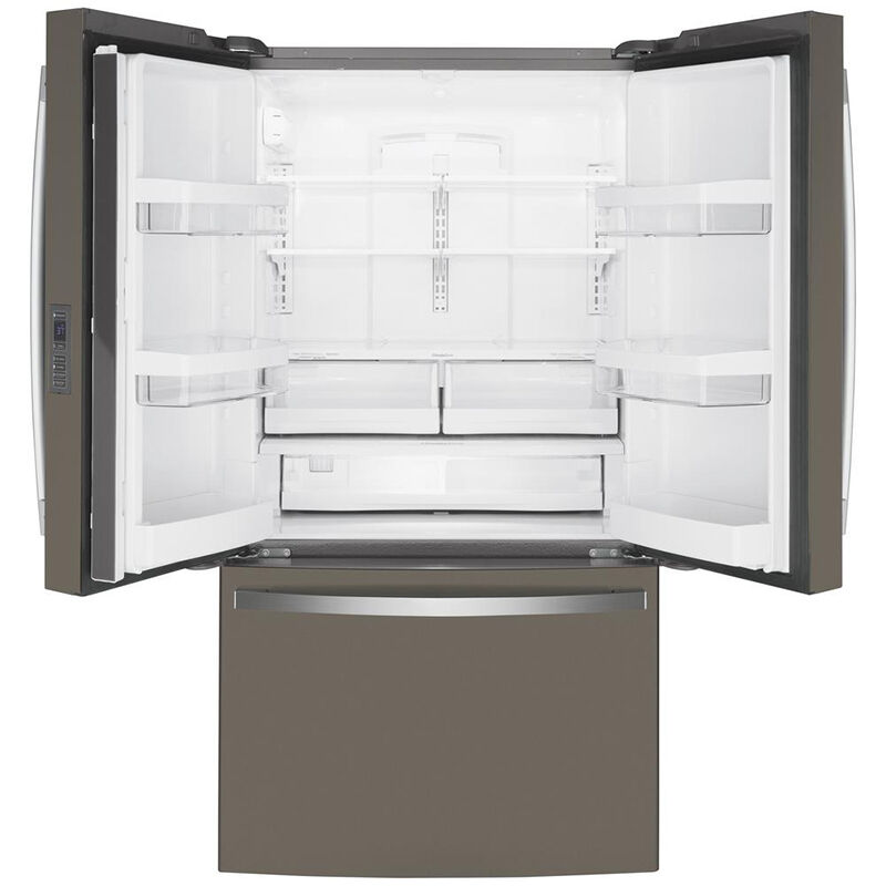 GE 36 in. 23.1 cu. ft. Counter Depth French Door Refrigerator - Slate, Slate, hires