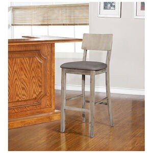 Joley Gray Wash Bar Stool, , hires