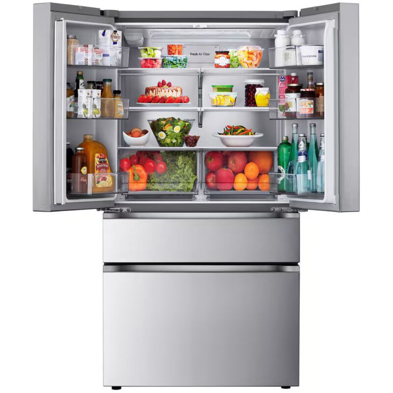 LG 36 in. 29.6 cu. ft. Smart 4-Door French Door Refrigerator with Internal Water Dispenser - PrintProof Stainless Steel, , hires