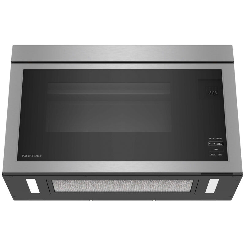 KitchenAid 30 in. 1.1 cu. ft. Over-the-Range Microwave with 10 Power Levels, 400 CFM & Sensor Cooking Controls - Stainless Steel, Stainless Steel, hires