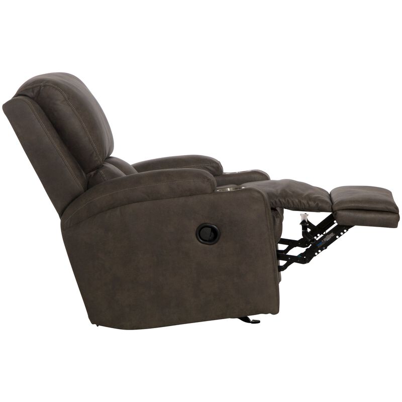 Catnapper Kyle Rocker Recliner with Dual Cupholders - Smoke, Smoke, hires