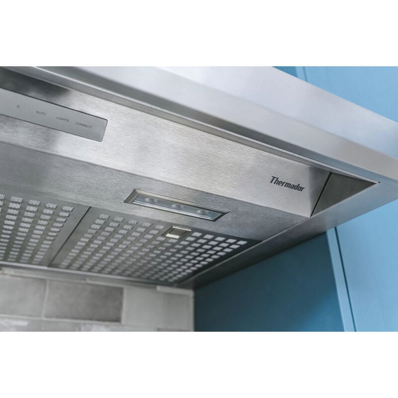 Thermador Masterpiece Series 36 in. Smart Convertible Canopy Pro Style Style Range Hood with 600 CFM, 4 Fan Speeds & 2 LED Lights - Stainless Steel, , hires