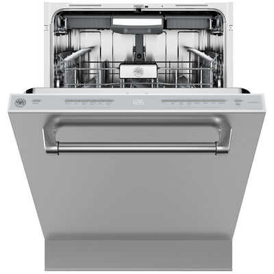 Bertazzoni 24 in. Built-In Dishwasher with Top Control, 42 dBA Sound Level, 15 Place Settings, 6 Wash Cycles & Sanitize Cycle - Stainless Steel | DW24T3IXV