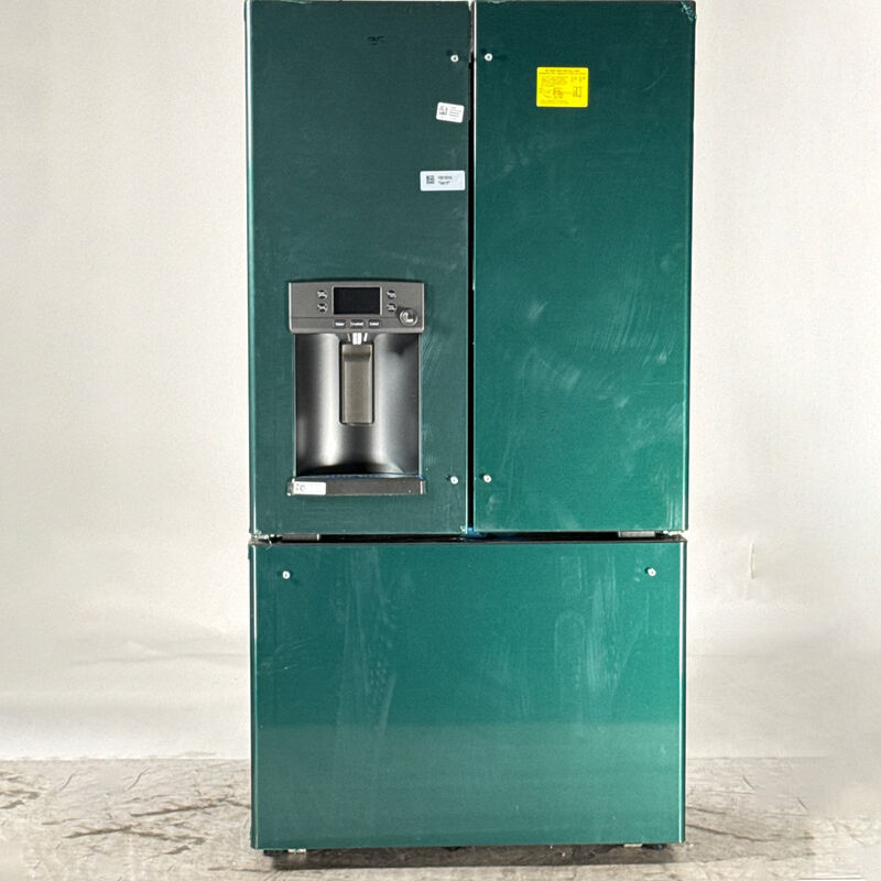 Cafe 36 in. 22.1 cu. ft. Smart Counter Depth French Door Refrigerator with Ice & Water Dispenser - Matte Black (Open Box Good Condition), , hires