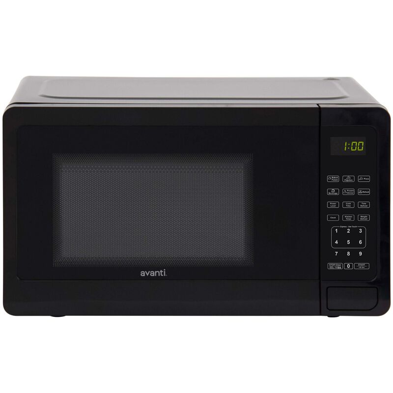 Avanti 18 in. 0.7 cu. ft. 700W Countertop Microwave - Black, Black, hires