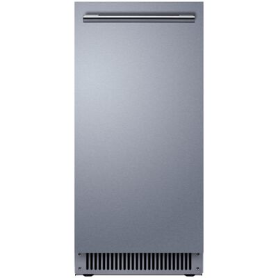 Summit 15 in. Built-In Left-Hinged Undercounter Ice Maker with 26 lb. Ice Storage, Auto-Defrost & Digital Control - Stainless Steel | BIM62ADALHD
