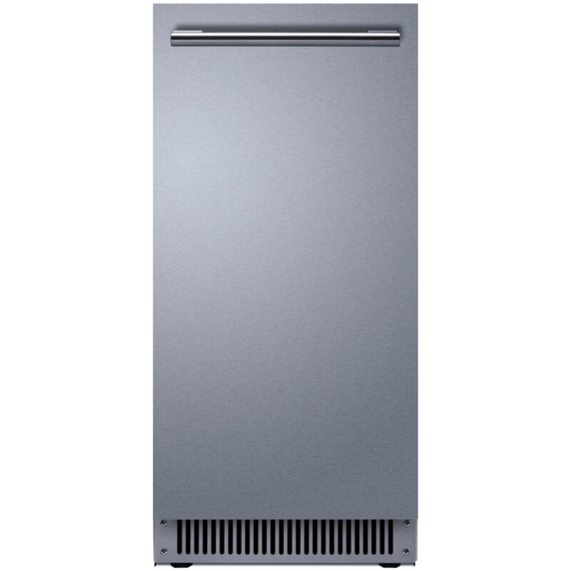 Summit 15 in. Built-In Left-Hinged Undercounter Ice Maker with 26 lb. Ice Storage, Auto-Defrost & Digital Control - Stainless Steel, , hires