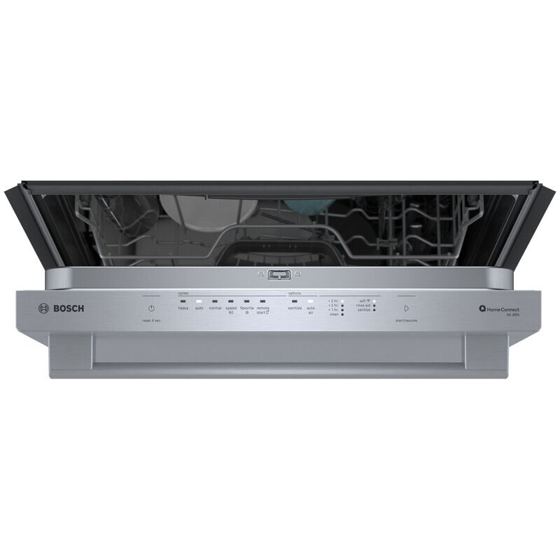 Bosch 500 Series 24 in. Top Control Smart Dishwasher with 44 dBa Sound Level, 3rd-Rack & AutoAir - Stainless Steel, , hires