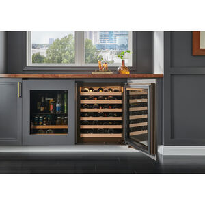 Sub-Zero Designer Series 24 in. Compact Built-In Smart Wine Cooler with 42 Bottle Capacity, Single Temperature Zone & Digital Control - Custom Panel Ready, , hires