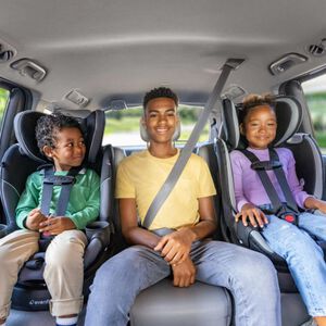 Evenflo Revolve 360 Slim 2 in 1 Convertible Car Seat - Obsidian Black, , hires