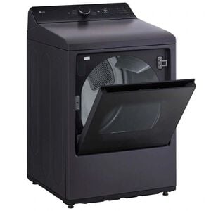 LG 27 in. 7.3 cu. ft. Smart Gas Dryer with EasyLoad Door & AI Sensor Dry - Matte Black, , hires